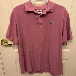 Lacoste Classic Fit Mauve Pink Polo Shirt